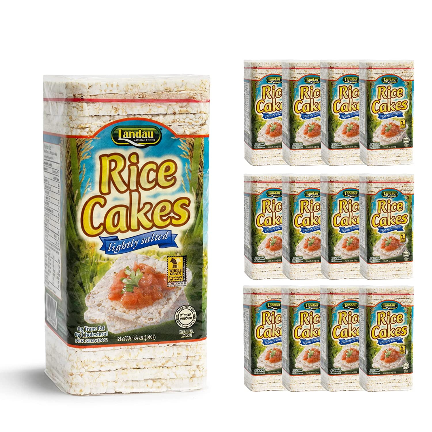 Thin Whole Grain Rice Cakes Light, Airy Low Calorie Snacks With a