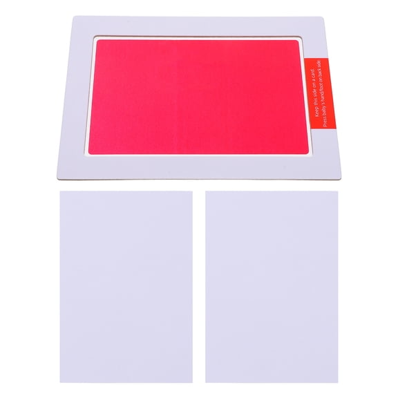 Raindrops Ink Pad Red Paper Frame 1 Set 4.92X3.15X0.01in