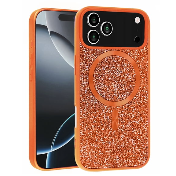 Thin Wireless Charging Bling Diamond Crystal Case for iPhone 17 Pro Max