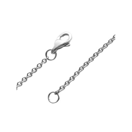 Thin Womens 1.6mm Necklace Chain Stainless Steel Silver - 18 Inch
