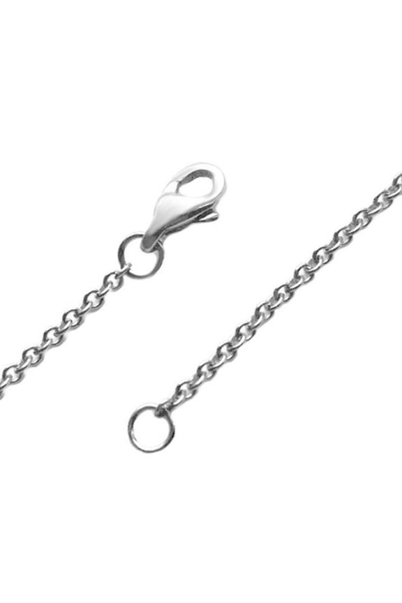 Thin Womens 1.6mm Necklace Chain Stainless Steel Silver - 18 Inch