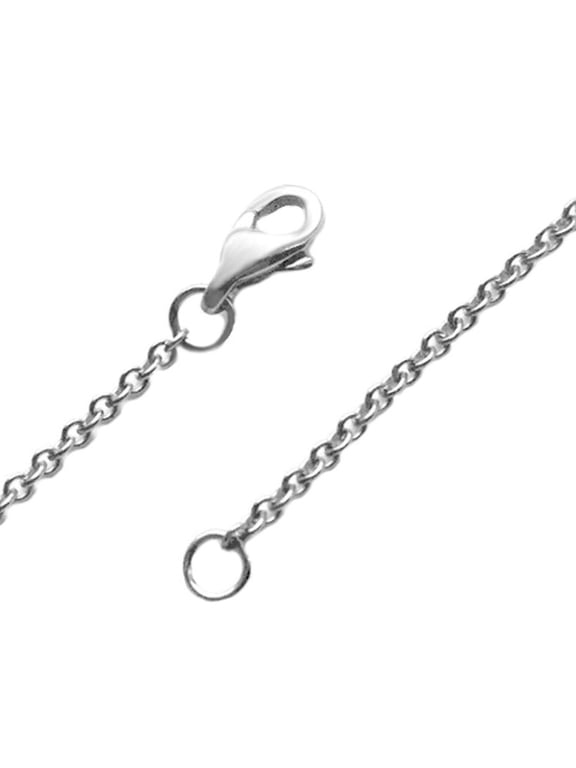 Thin Womens 1.6mm Necklace Chain Stainless Steel Silver - 18 Inch