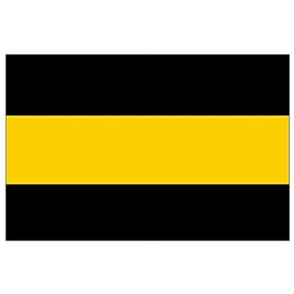 Thin YELLOW Line Loss Prevention Tow Truck Flag Sticker (car decal driver)- Sticker Graphic Decal