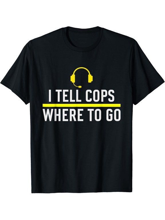 Thin Yellow Line Dispatcher Quote T-Shirt
