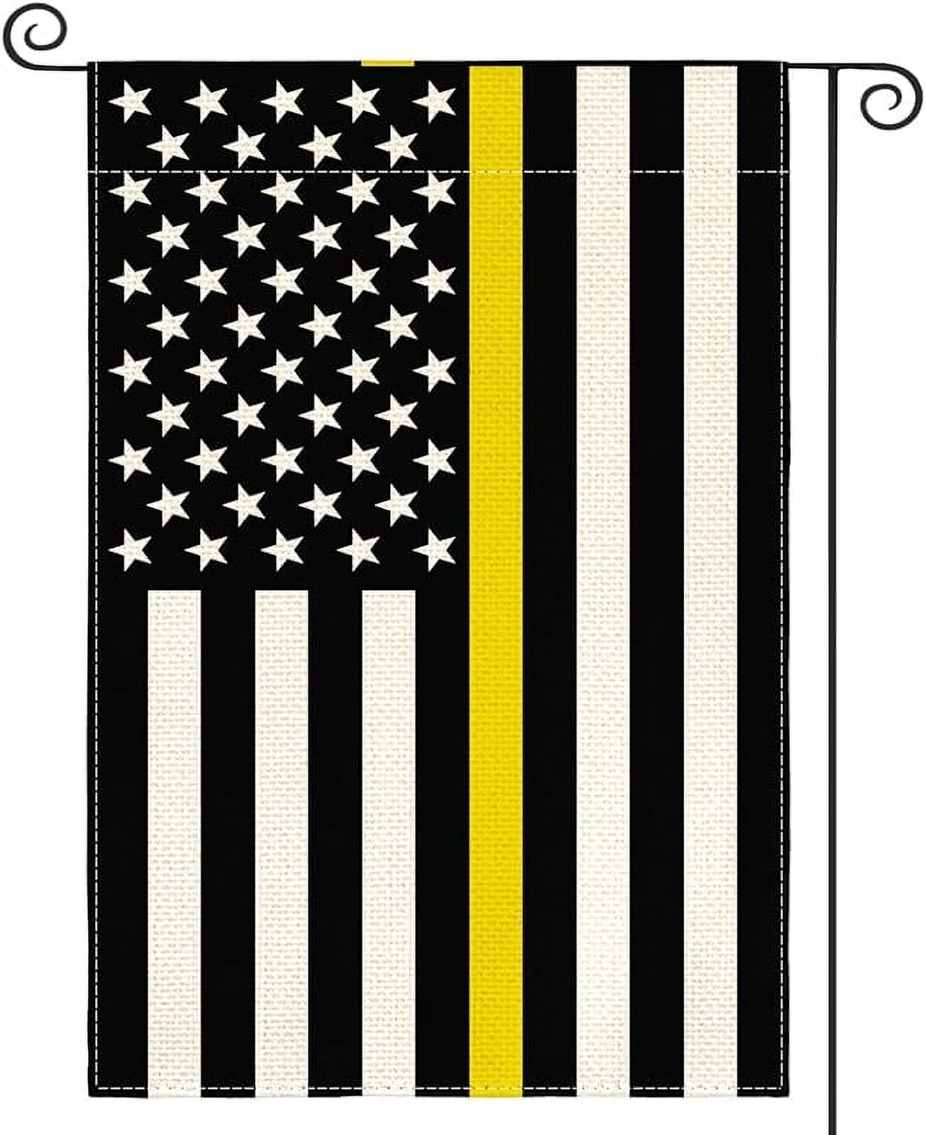 Thin Yellow Line Dispatchers Garden Flag 12x18 Inch Double Sided ...