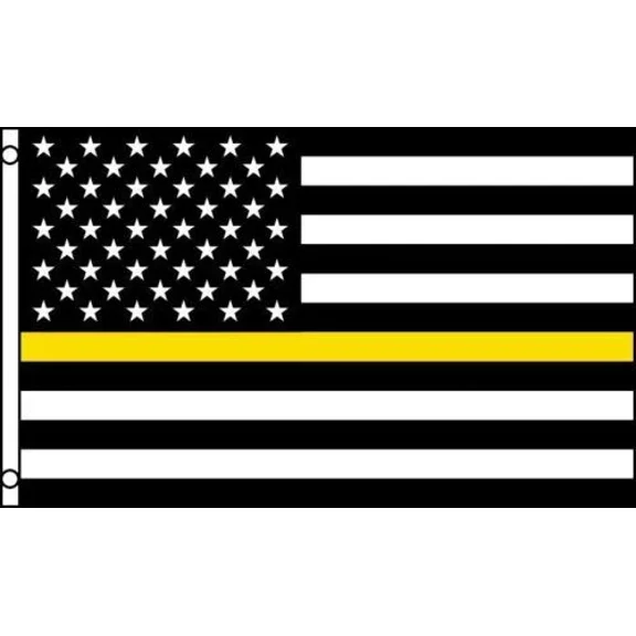 Thin Yellow Line Flag 3x5 American Flag Tow Truck Drivers 3 x 5 Operator Flatbed