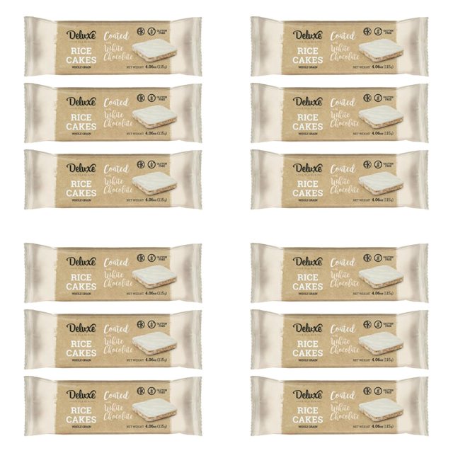 Thin and Crispy White Chocolate Rice Cakes, Kosher Certified Dairy