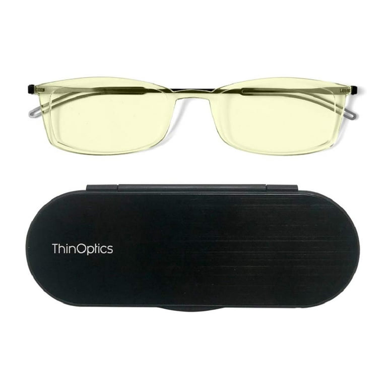 ThinOptics  Brooklyn Blue Light Blocker Glasses + Milano Case