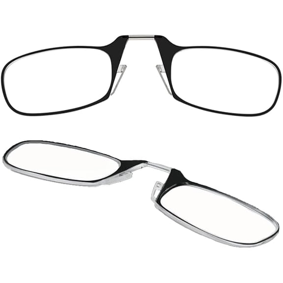 Always With You by ThinOptics Armless Reading Glasses Multi-Pack - Ultra-Thin, Lightweight Pocket Readers for Men & Women - Slim, Comfortable Design - 2 Pack Black, 2.0x
