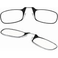 thumbnail image 1 of Always With You by ThinOptics Armless Reading Glasses Multi-Pack - Ultra-Thin, Lightweight Pocket Readers for Men & Women - Slim, Comfortable Design - 2 Pack Black, 2.0x, 1 of 5