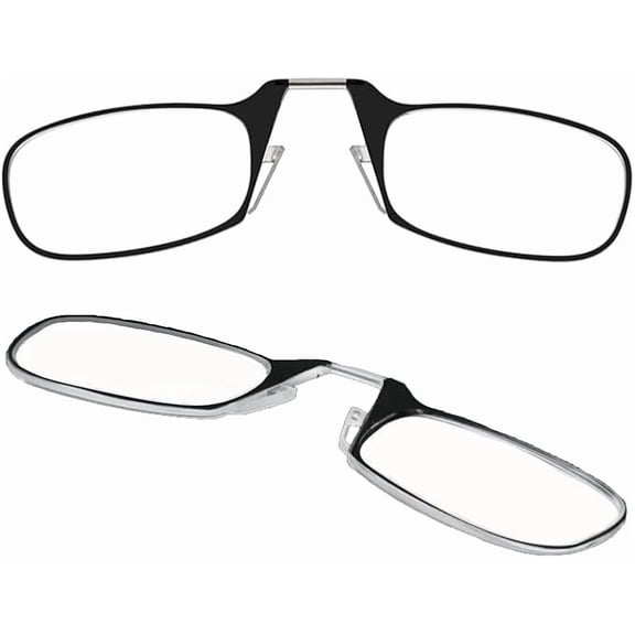 Always With You by ThinOptics Armless Reading Glasses Multi-Pack - Ultra-Thin, Lightweight Pocket Readers for Men & Women - Slim, Comfortable Design - 2 Pack Black, 2.0x