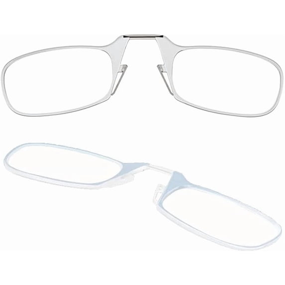 Always With You by ThinOptics Armless Reading Glasses Multi-Pack - Ultra-Thin, Lightweight Pocket Readers for Men & Women - Slim, Comfortable Design - 2 Pack Clear, 1.5x