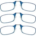 thumbnail image 1 of Always With You by ThinOptics Armless Reading Glasses Multi-Pack - Ultra-Thin, Lightweight Pocket Readers for Men & Women - Slim, Comfortable Design - 3 Pack Blue, 1.5x, 1 of 5