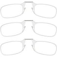 thumbnail image 1 of Always With You by ThinOptics Armless Reading Glasses Multi-Pack - Ultra-Thin, Lightweight Pocket Readers for Men & Women - Slim, Comfortable Design - 3 Pack Clear, 2.5x, 1 of 5
