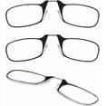 thumbnail image 1 of Always With You by ThinOptics Armless Reading Glasses Multi-Pack - Ultra-Thin, Lightweight Pocket Readers for Men & Women - Slim, Comfortable Design - 3 Pack Black, 2.0x, 1 of 5