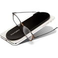 thumbnail image 1 of Always With You by ThinOptics Reading Glasses with Slim Case – Readers Attach to Your Phone, Tablet, or Fit in Your Pocket - Rectangular Tortoise, 2.0x, 1 of 5