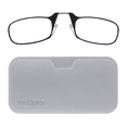 thumbnail image 1 of Always With You by ThinOptics Slim Reading Glasses with Case that Sticks to Your Phone - Ultra-Thin Armless Pocket Readers - Lightweight, Durable, Convenient - White / Black, 2.5x, 1 of 6
