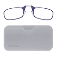 thumbnail image 1 of Always With You by ThinOptics Slim Reading Glasses with Case that Sticks to Your Phone - Ultra-Thin Armless Pocket Readers - Lightweight, Durable, Convenient - White / Purple, 2.5x, 1 of 6