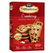 Thinaddictives, Thin Cookies, Cranberry Almond, 6 Count, 4.4 Ounce