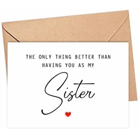 The Only Thing Better Than Having You As My Sister ...Is Our Baby Having You For An Auntie - Pregnancy Announcement Greeting Card - Sister Card - We're Pregnant Card - Mother's Day Gift$$Office