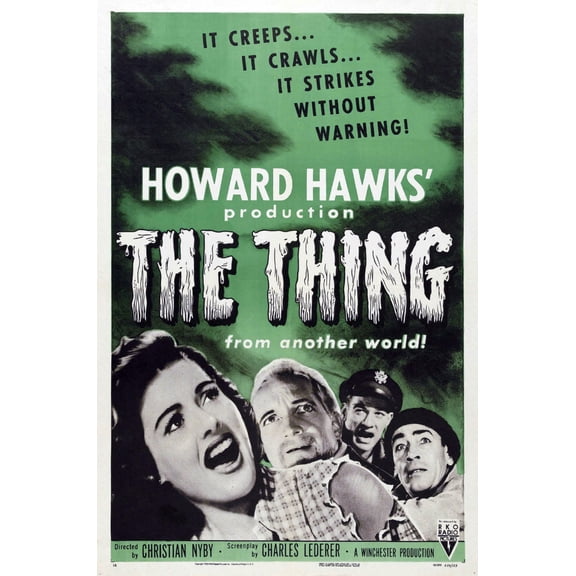 Thing The From Another World Movie Poster 12x16 Print on Metal Sign 12in x 16in #083559 Square Adults Best Posters