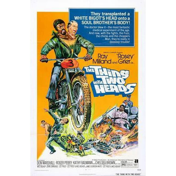 Thing With Two Heads The Movie Poster Reprint Movie 27inx40in 27x40 Square Adults Z Posters