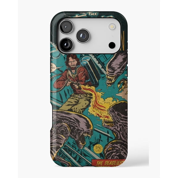 Thing vs. Aliens fan art comic cover H1012 Premium Durable Case for iPhone 17 16 15 14 13 12 11 Pro Max – Unisex Style