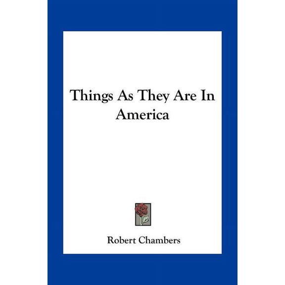 Things As They Are In America (Paperback)