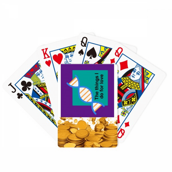 Things I Do For Love Art Deco Fashion Gold Playing Card Classic Game
