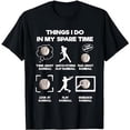 thumbnail image 1 of Things I Do In My Spare Time Baseball T-Shirt, 1 of 5