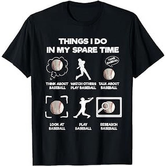 Things I Do In My Spare Time Baseball T-Shirt