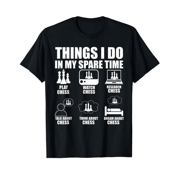 Things I Do In My Spare Time Chess Player Boys Funny Chess T-Shirt