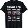 thumbnail image 1 of Things I Do In My Spare Time Fire Trucks Firefighter Lovers T-Shirt, 1 of 3