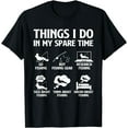 thumbnail image 1 of Things I Do In My Spare Time Fishing Boys Men Bass Fishing T-Shirt, 1 of 3