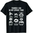 thumbnail image 1 of Things I Do In My Spare Time Funny Dirt Bike Motocross Biker T-Shirt Black 2X-Large, 1 of 4