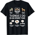 thumbnail image 1 of Things I Do In My Spare Time Funny Horse Lovers Women Girls T-Shirt, 1 of 4