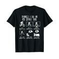 thumbnail image 1 of Things I Do In My Spare Time Funny Mountain Bike MTB Bicycle T-Shirt, 1 of 5