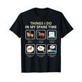 thumbnail image 1 of Things I Do In My Spare Time Horse For Girls Women Ladies T-Shirt, 1 of 5