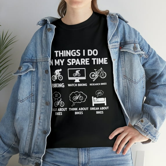 Things I Do In My Spare Time Mountain Bike Biking Funny T-shirt