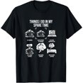 thumbnail image 1 of Things I Do In My Spare Time, RV Camping T-Shirt men and women can wear, black, white, gifts, 1 of 4