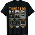 thumbnail image 1 of Things I Do In My Spare Time Rower Row Rowing Crew T-Shirt, 1 of 4