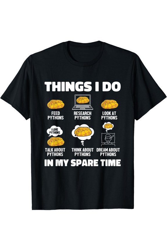 Things I Do In My Spare Time Snake Owner Banana Ball Python T-Shirt, Unisex T-Shirt