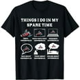 thumbnail image 1 of Things I Do In My Spare Time Snowmobiling, Snowmobile Lovers T-Shirt, 1 of 5