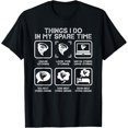 thumbnail image 1 of Things I Do In My Spare Time Storm Chasing Meteorologist T-ShirtMen and women, Black T-shirt, size: Extra large, 1 of 4