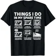 thumbnail image 1 of Things I Do in My Spare Time Funny Fish Aquarium Lover T-Shirt, 1 of 6