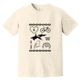 thumbnail image 1 of Things I Love Funny List Heart Favorite Hobby Quote Comfort Color T-Shirt, Unisex, up to size 4XL, 1 of 4