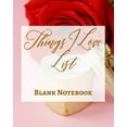 thumbnail image 1 of Things I Love List - Blank Notebook - Write It Down - Pastel Rose Gold Pink - Abstract Modern Contemporary Unique (Paperback), 1 of 1