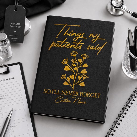 Things My Patients Said So Ill Never Forget Journal, Personalized Nurse Gift, Doctor Appreciation Notebook, Custom Medical Graduation Gift