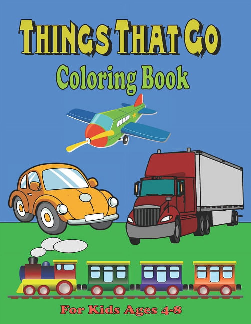 coloring books for boys ages 2-4 4-8, cars, trucks, and planes: coloring  book