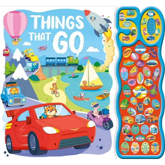 Things That Go: With 50 Fun Sound Buttons, (Board Book)